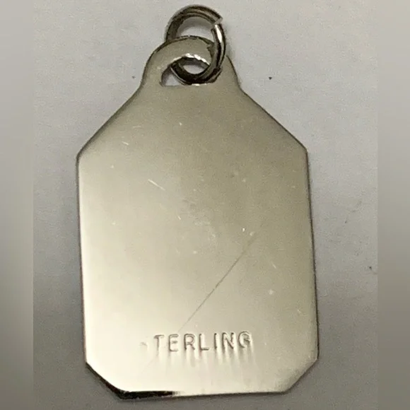 CAPRICORN zodiac pendant-charm with 18” chain New Vintage sterling silver - Picture 10 of 10